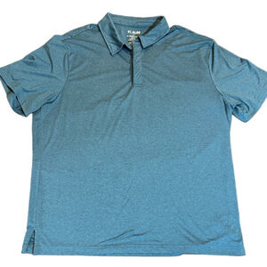 01. Algo Stylish Teal Golf Polo Shirt Size XL